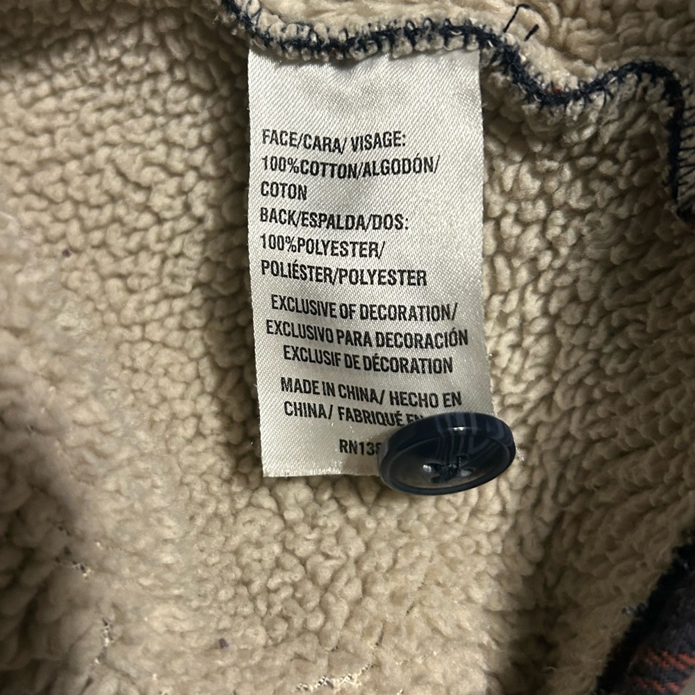 Cody James Mens  Sherpa Lined Flannel Shirt Jacket - Picture 4 of 4